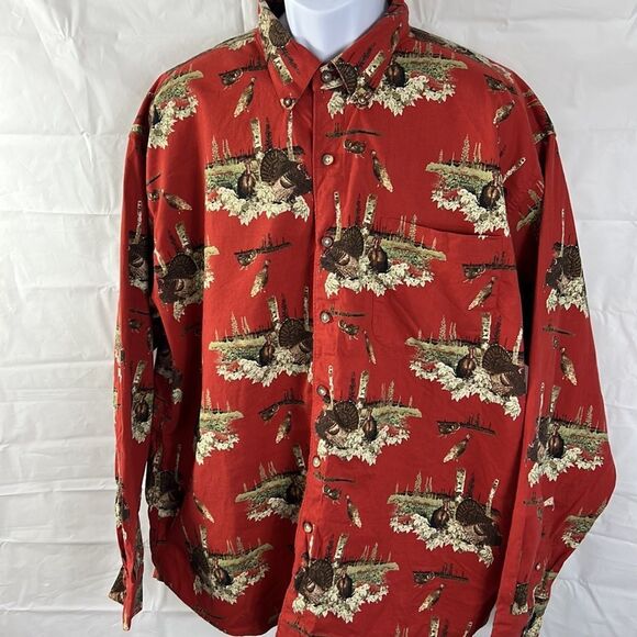 Wood Land Trail men’s long sleeve button down shirt size XXL NEW - Picture 2 of 9